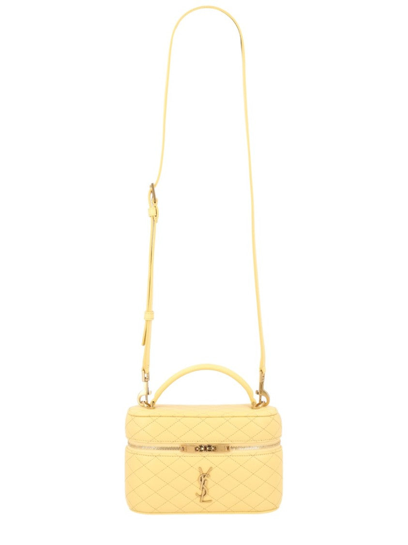 Saint Laurent Quilted Mini Shoulder Bag With Adjustable Strap