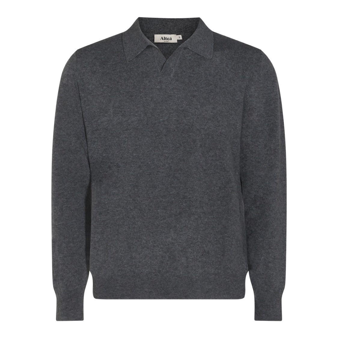 Altea Classic Polo Collar Sweater With Ribbed Detailing