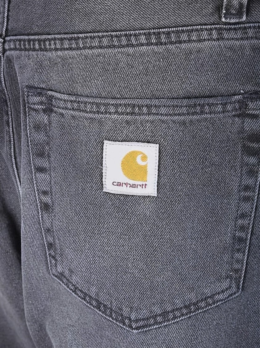 Carhartt Wip Relaxed Fit Denim Pants With Tapered Leg