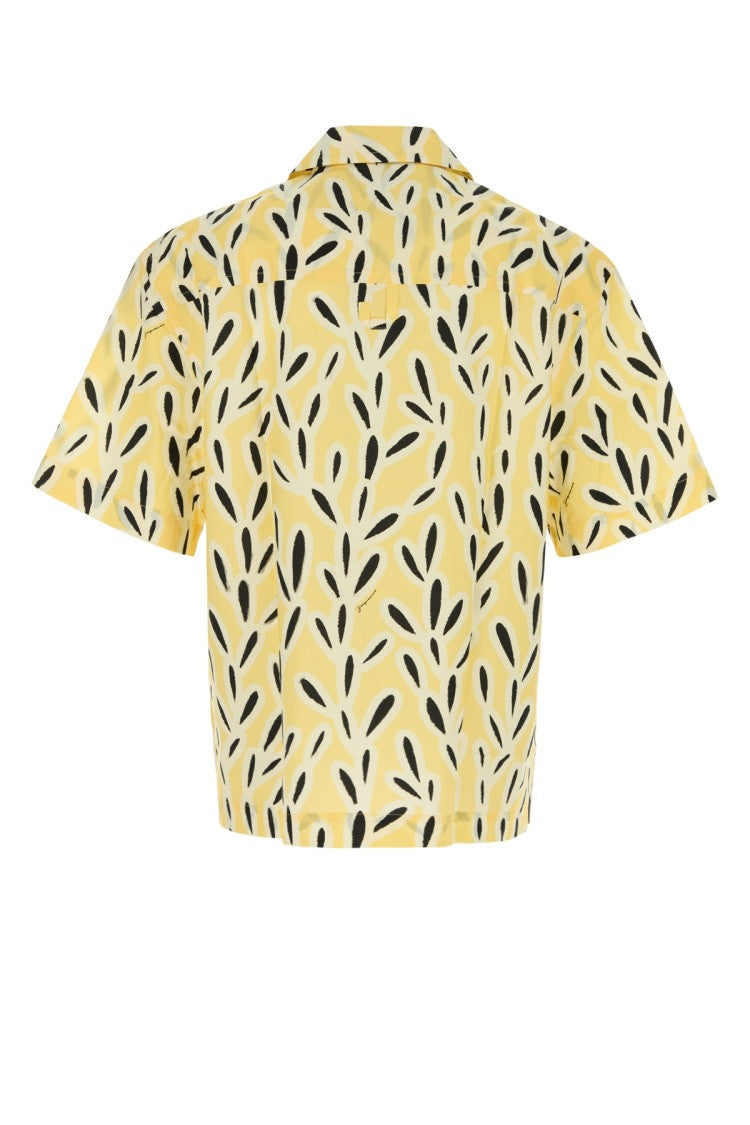 Jacquemus Short-Sleeved Shirt With Leaf Pattern