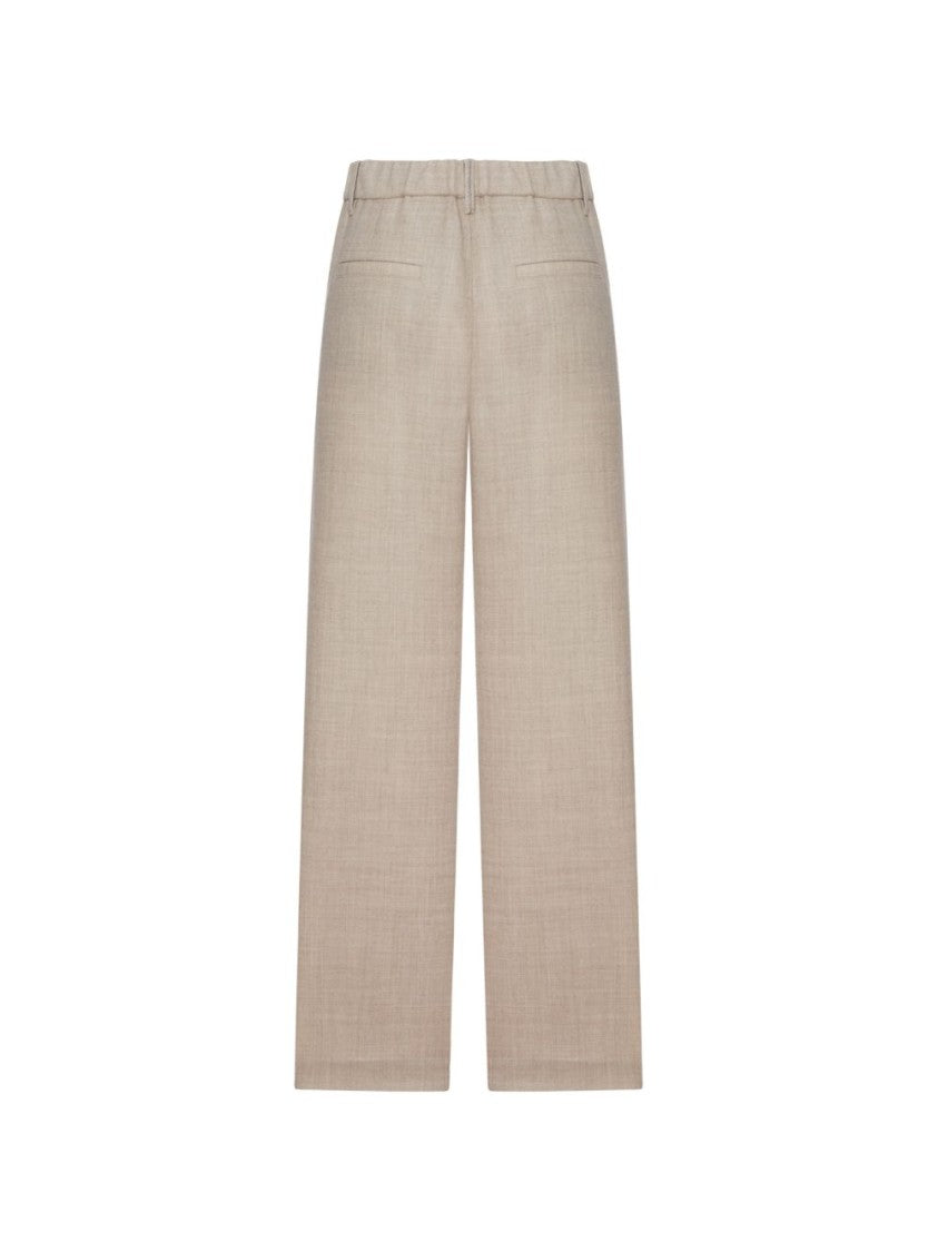 Brunello Cucinelli Straight-Leg Cashmere Elastic Trousers