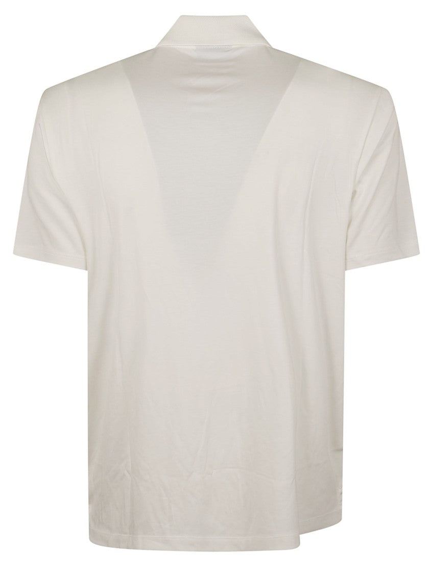 Emporio Armani Minimalist Embossed Logo Polo Shirt