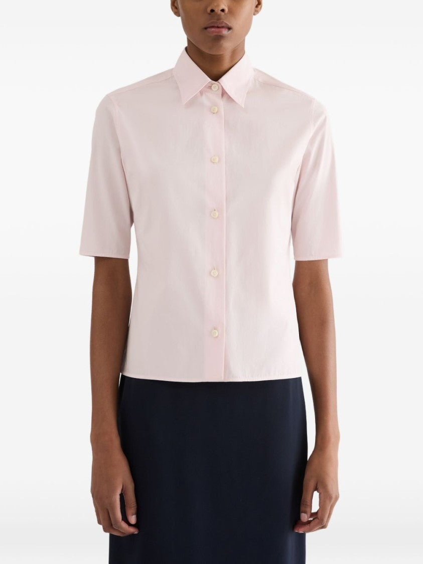 Jil Sander Cropped Short-Sleeved Classic Shirt