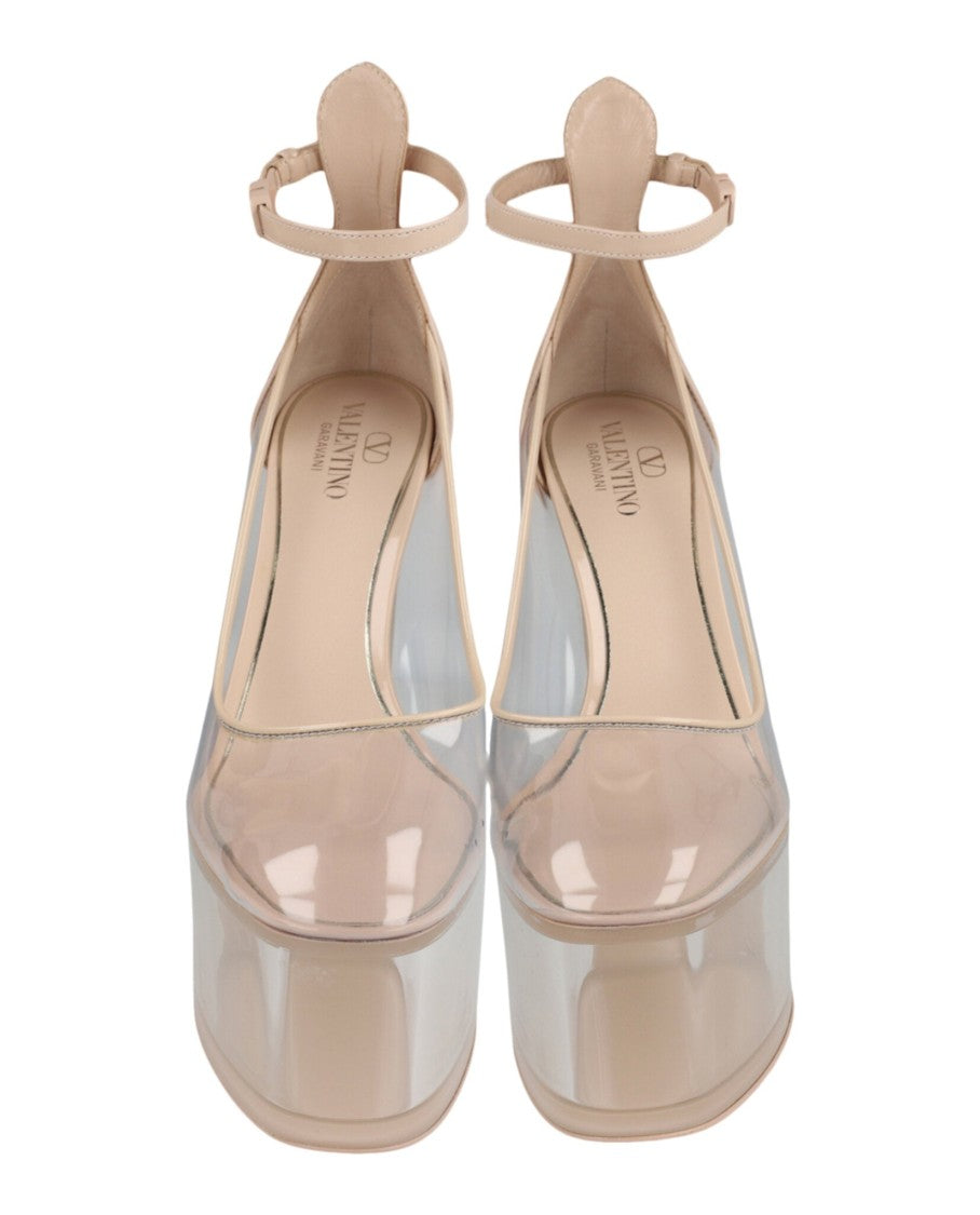 Valentino Tan-Go Transparent Pvc Platform Pumps