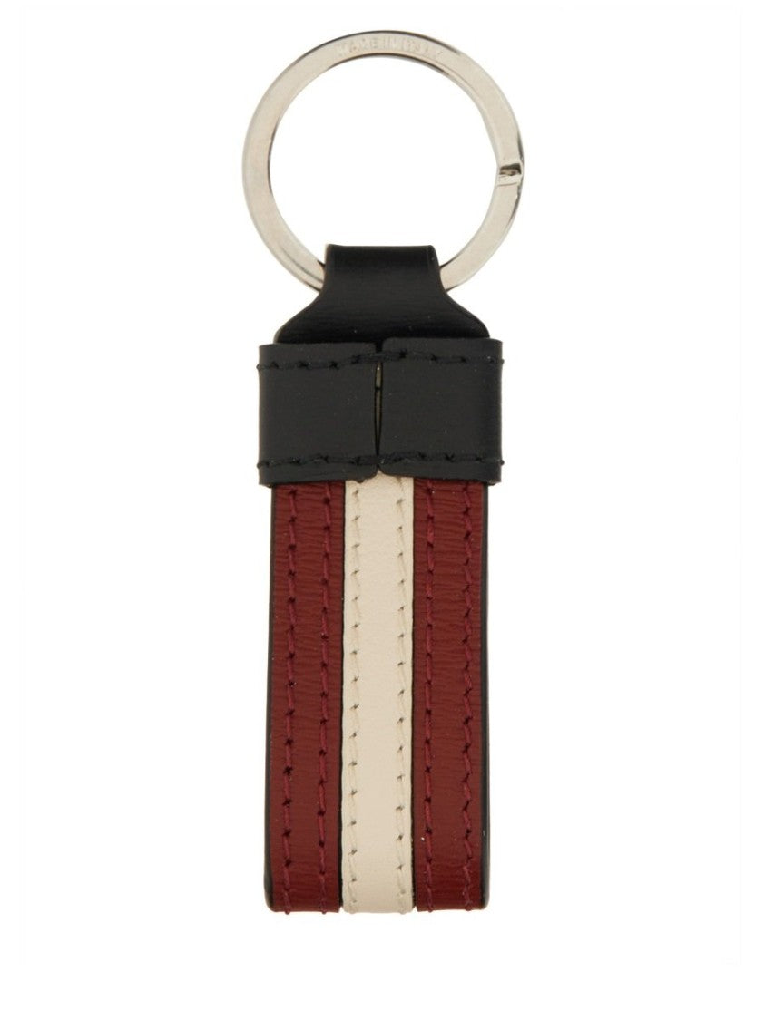 Bally Keyring With Looped Leather Strap
