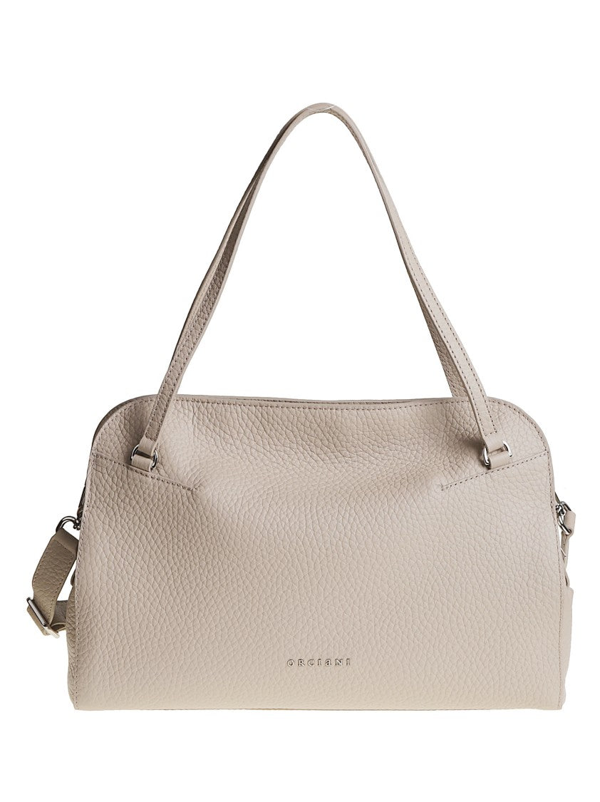 Orciani Lido Medium Textured Leather Handbag