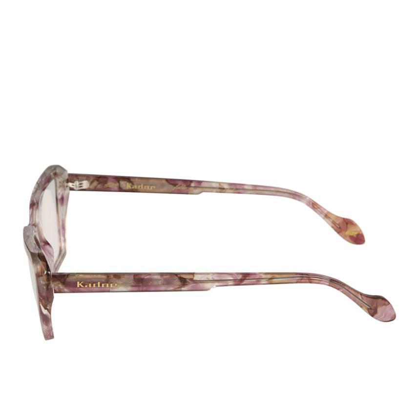 Kador Kamila Light Geometric Frame Eyeglasses With Marbled Finish