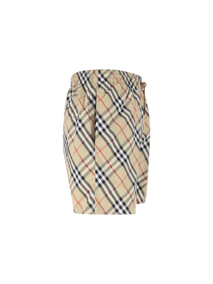 Burberry Multicolor Check Mid-Rise Swim Shorts