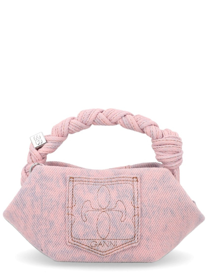 Ganni Mini Bou Elongated Organic Cotton Shoulder Bag