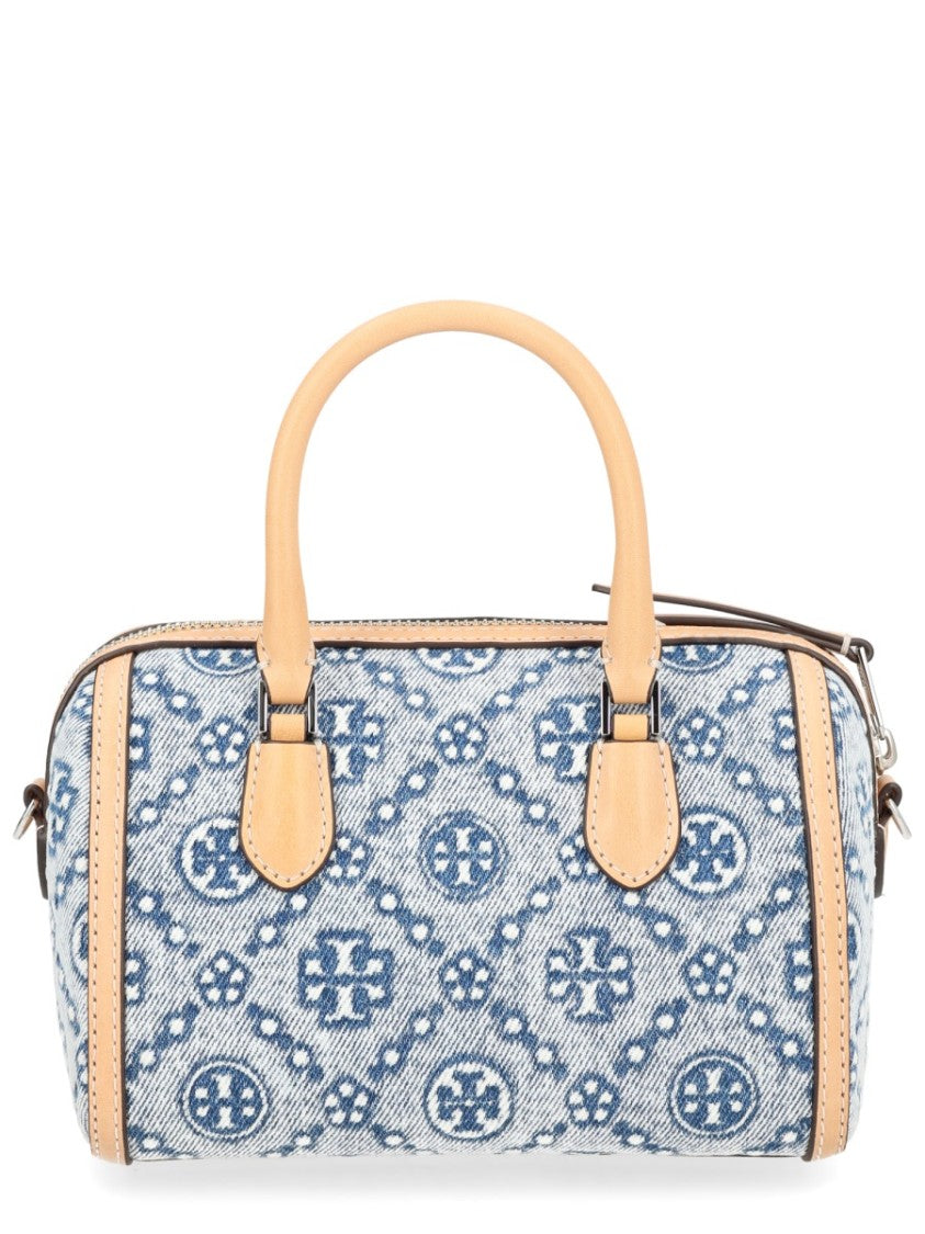 Tory Burch Blue Patterned T-Monogram Mini Bag