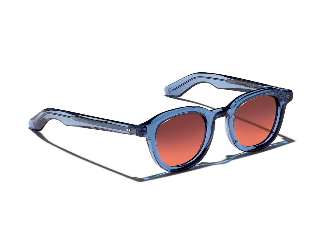 Moscot Blue Or-Dah-S Translucent Gradient Acetate Sunglasses