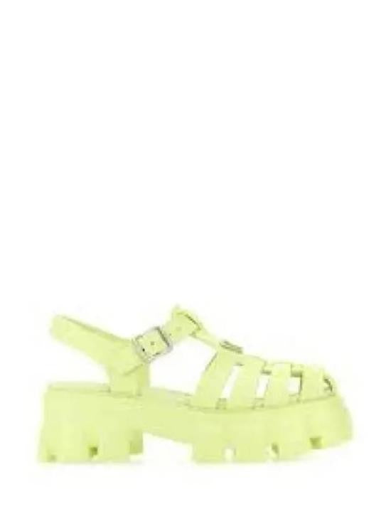 Prada Cage-Design Chunky Sandals With Rugged Sole