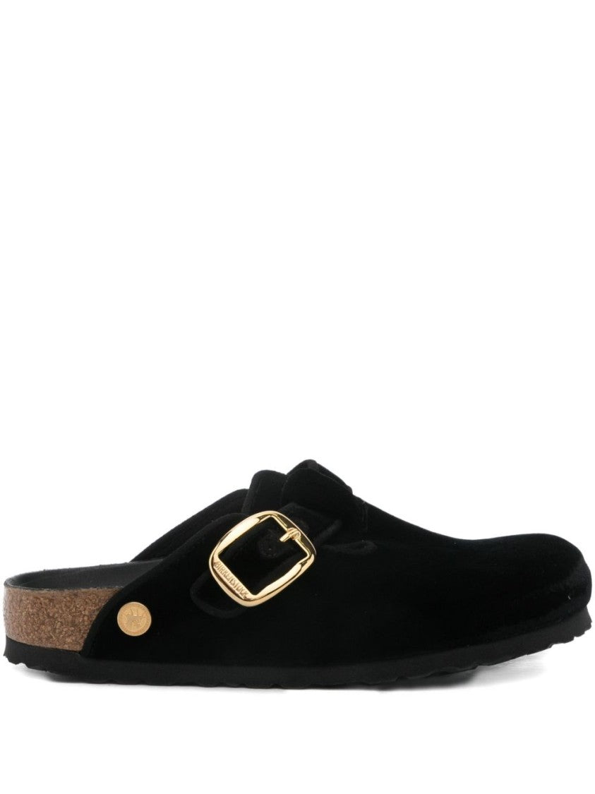 Birkenstock Casual Slip-On Sandals With Adjustable Gold Buckle