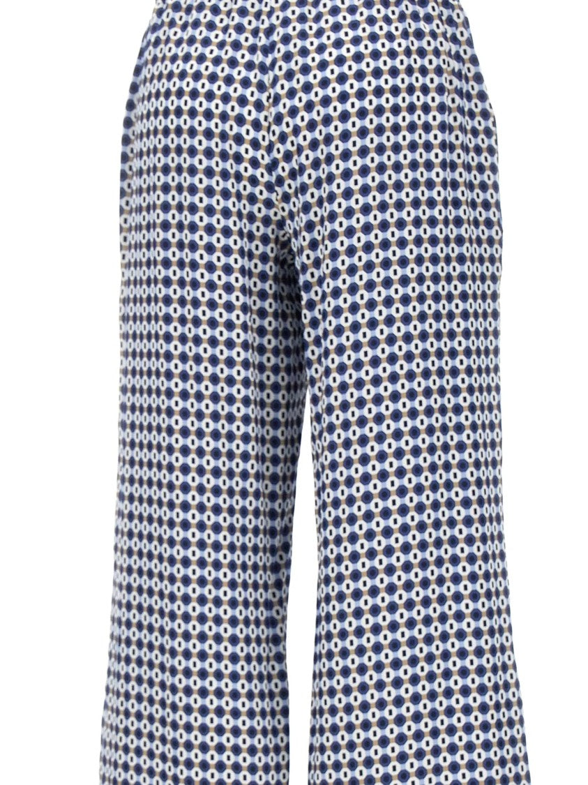 Kangra Wide-Leg Pants With Geometric Pattern