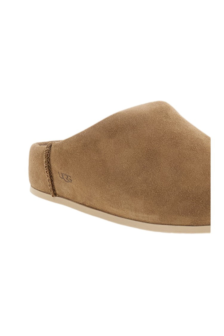 Ugg Light Brown Elea Suede Slippers