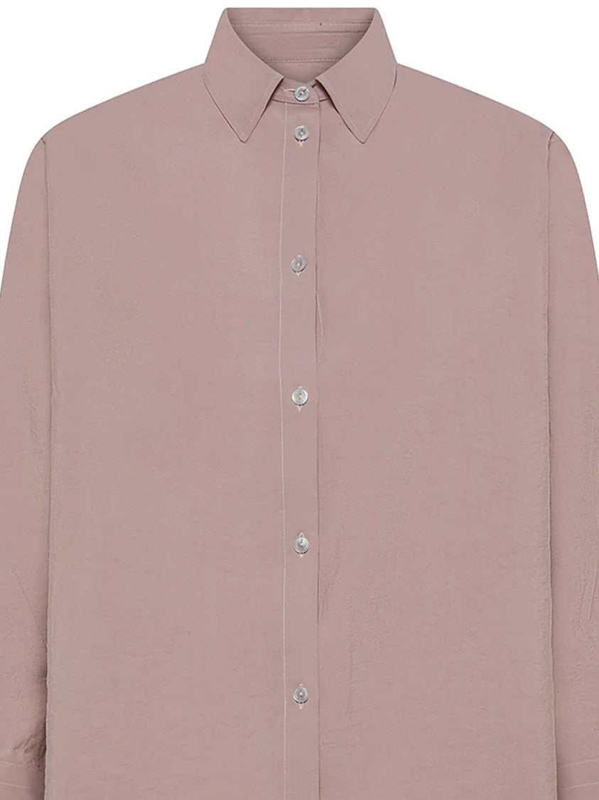 Cruna Dusty Rose Button-Down Pointed Collar Shirt