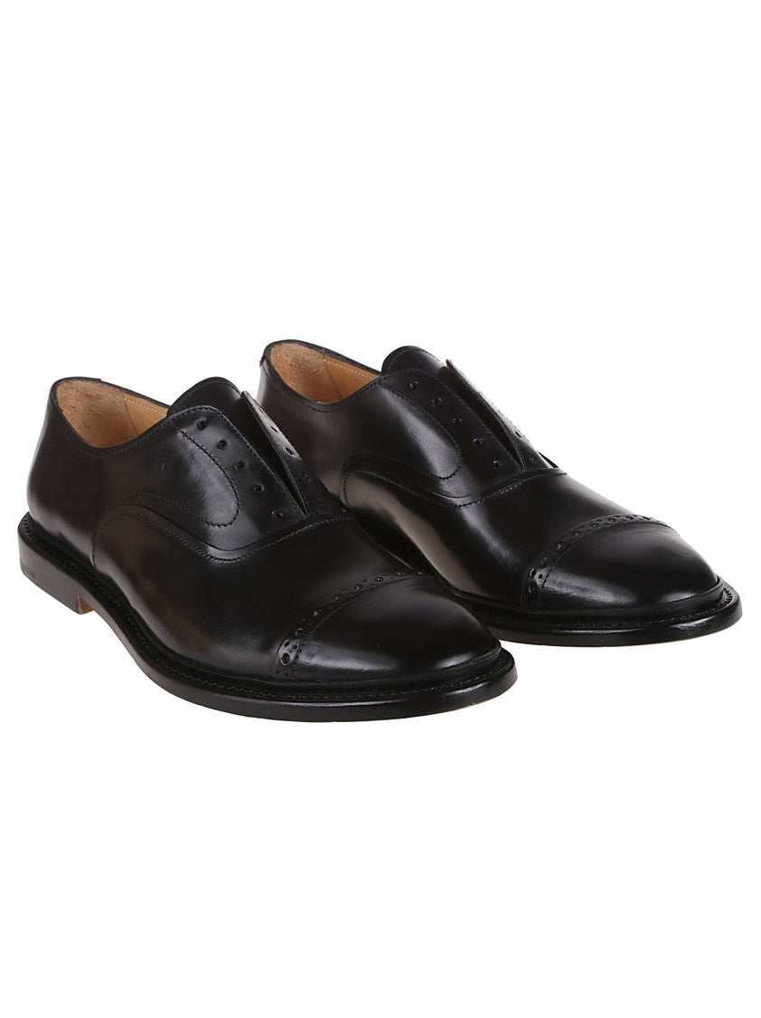 Premiata Vaggio Polished Calf Leather Derbies