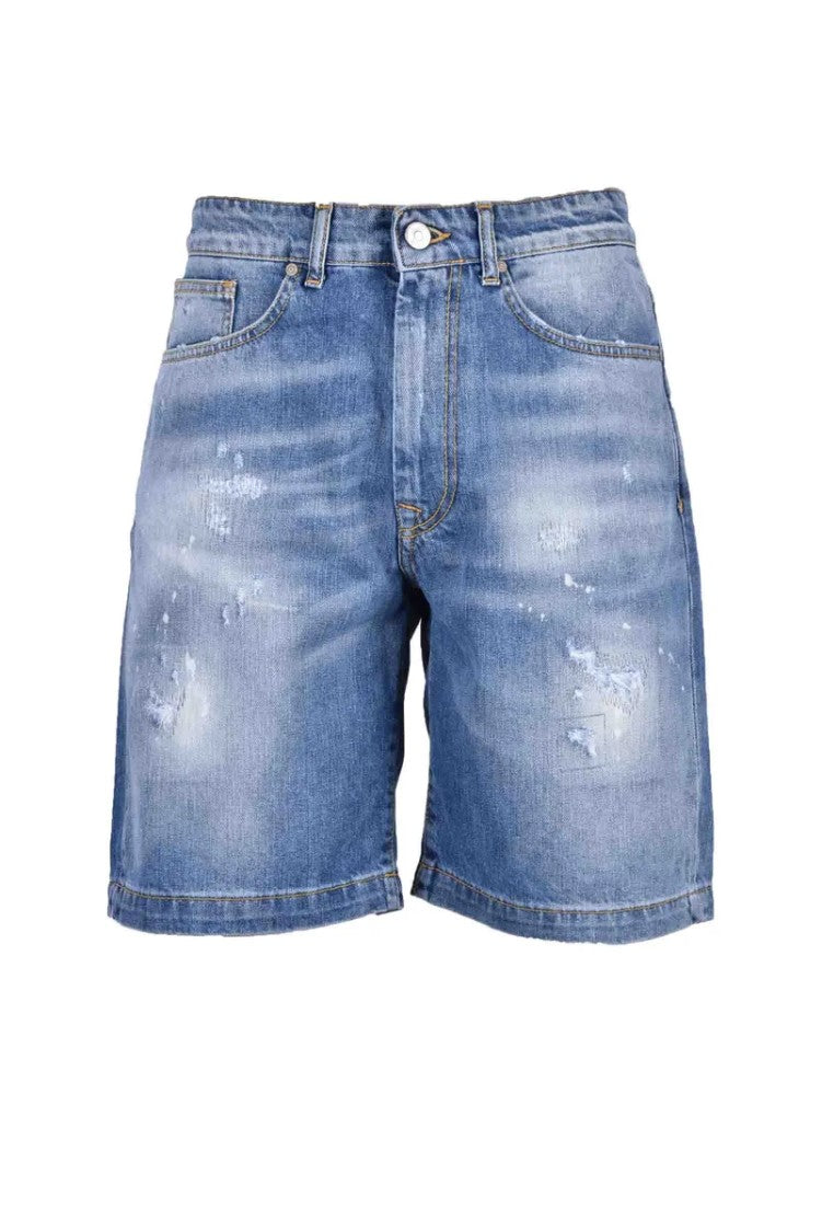 Takeshy Kurosawa Classic Denim-Inspired Cotton Shorts