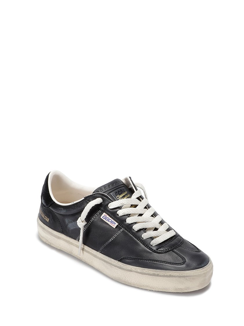 Golden Goose Black Leather Soul Star Sneakers