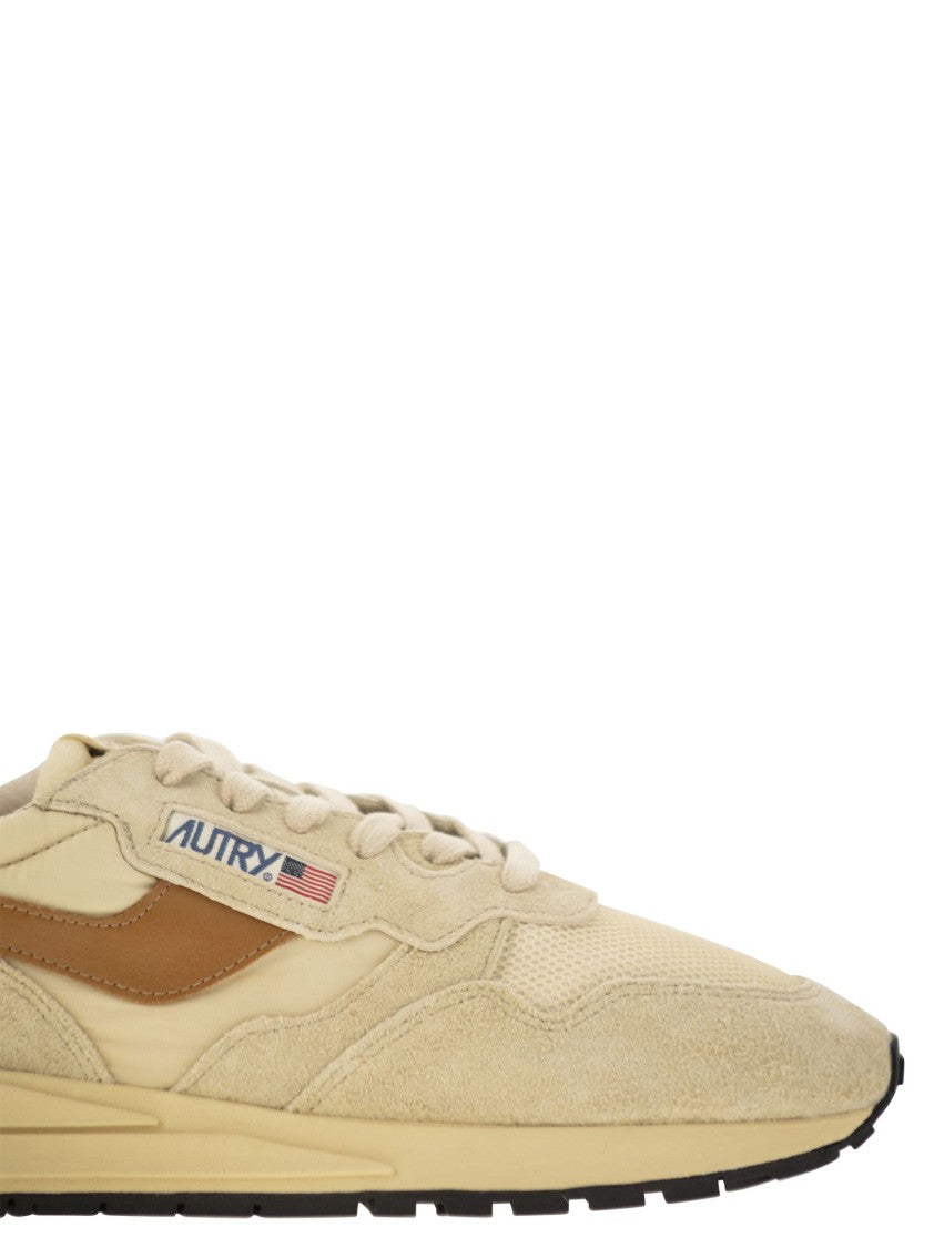 Autry Reelwind - Suede And Technical Textile Trainer