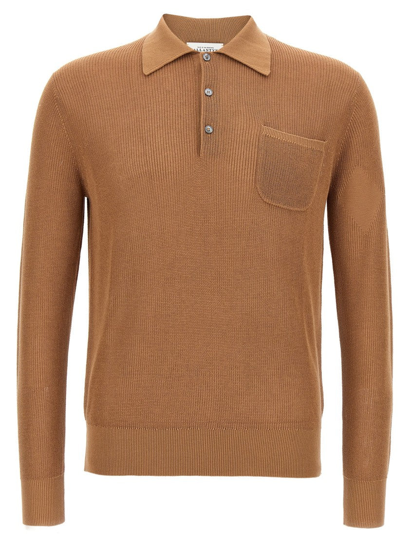 Ballantyne Openwork Cotton Polo Shirt