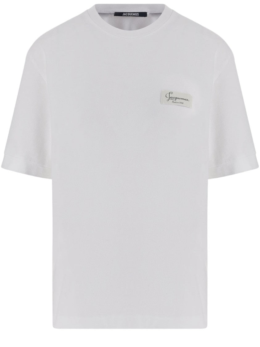 Jacquemus White Crew Neck Cotton T-Shirt