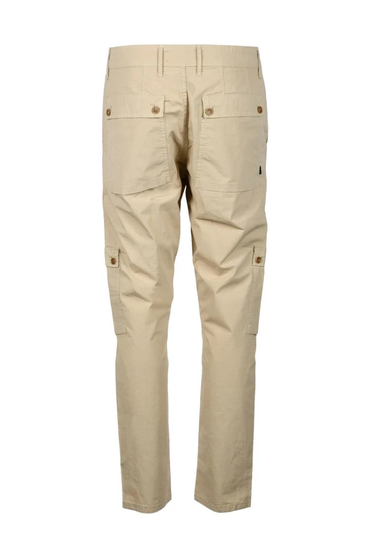Grey Daniele Alessandrini Grey Daniele Alessandrini Cargo Pants Cotton Stretch - Beige