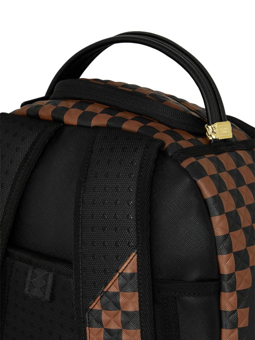 Sprayground Brown Sharks In Paris Pyramid Backpack