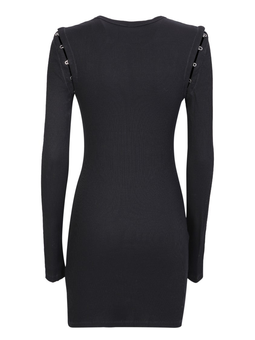 Dion Lee Black Thigh-Length Dress