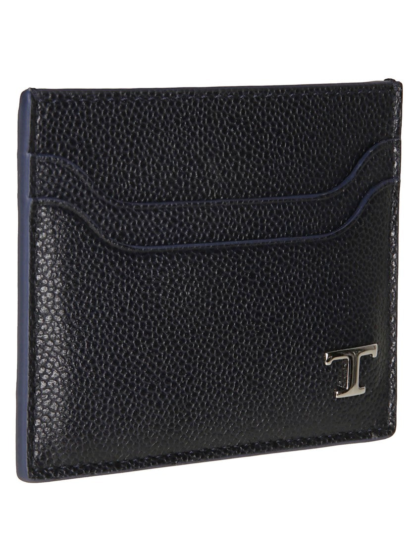Tod's Tsy Textured Calf Leather Card Case