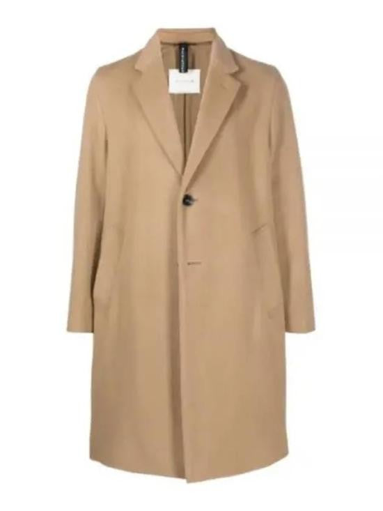 Mackintosh Casual Single-Breasted Wool-Cashmere Blend Coat