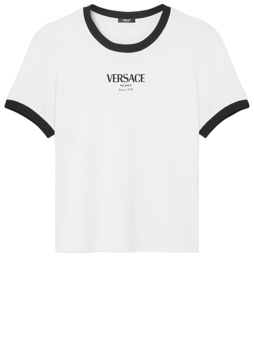Versace Stretch Viscose T-Shirt