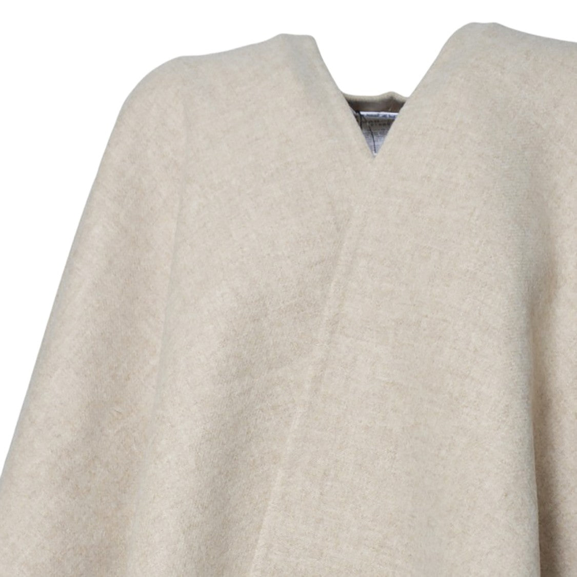 Max Mara Minimalist V-Neck Poncho With Flowing Silhouette