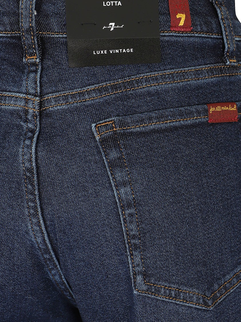 7 For All Mankind Dark Blue Lotta Bluecrest Flared Jeans