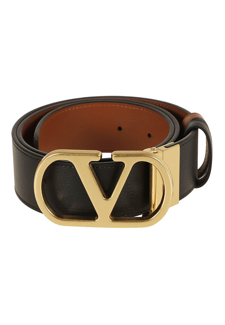 Valentino Garavani Reversible Vlogo Signature Calfskin Leather Belt