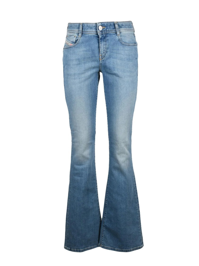 Diesel Light Blue Cotton-Blend D-Ebbey Slim Jeans