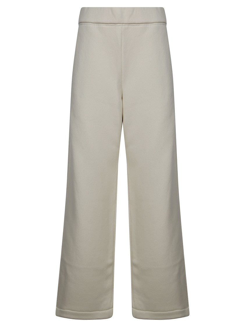 Max Mara Relaxed Wide-Leg Pants With Textured Finish