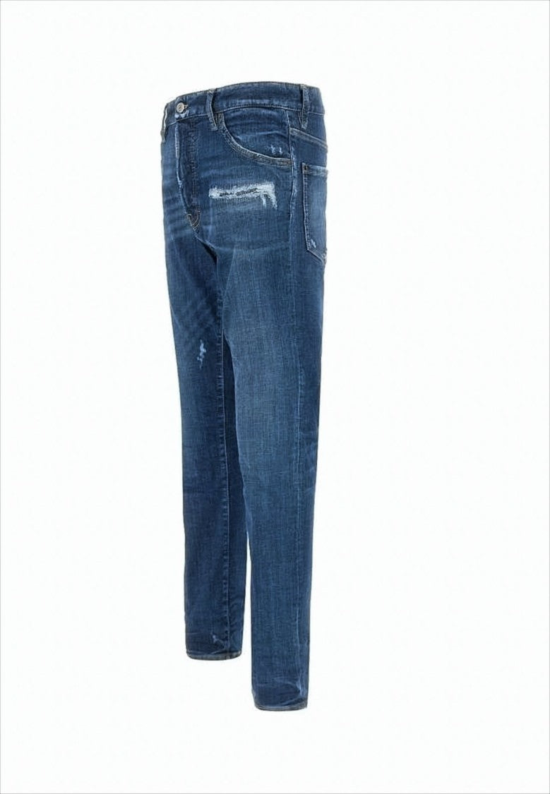 Dsquared2 Distressed Denim Pants With Slim Fit