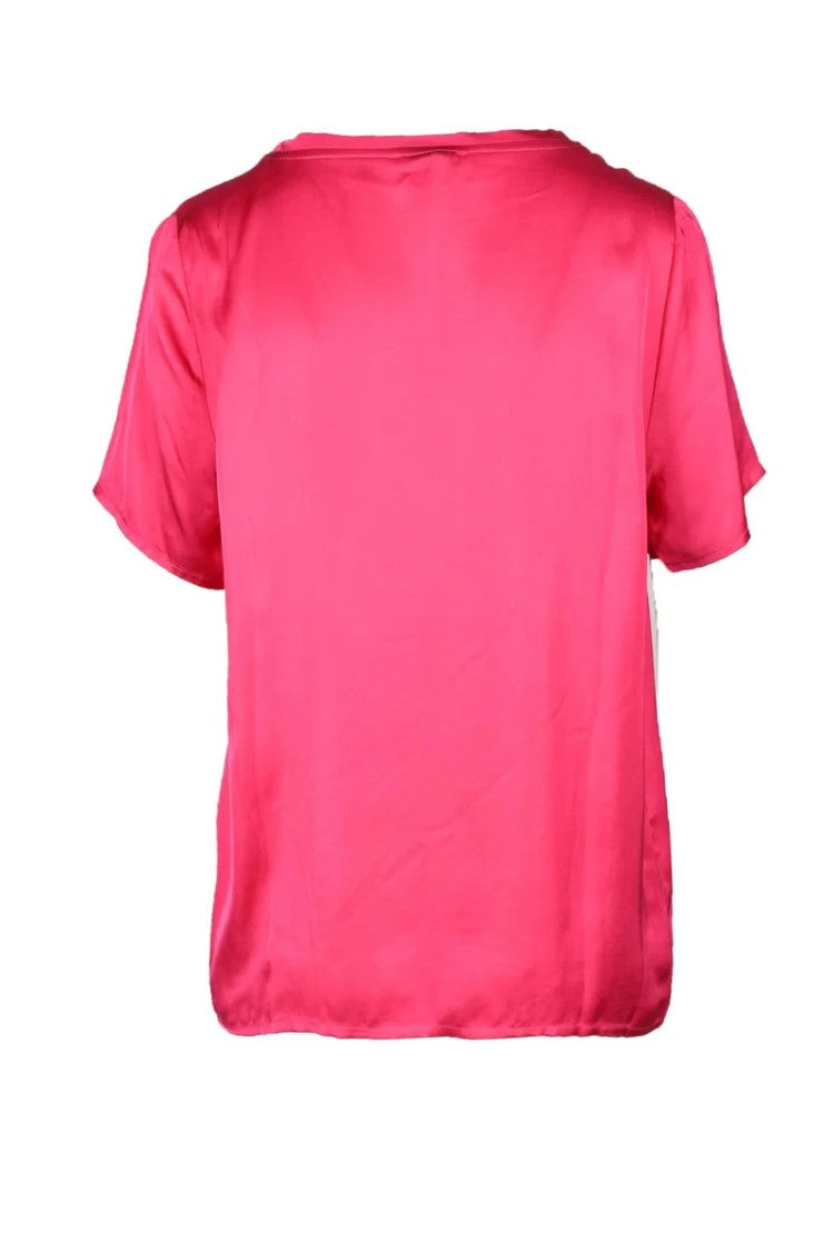 Think Fuchsia Viscose Rayon Blouse
