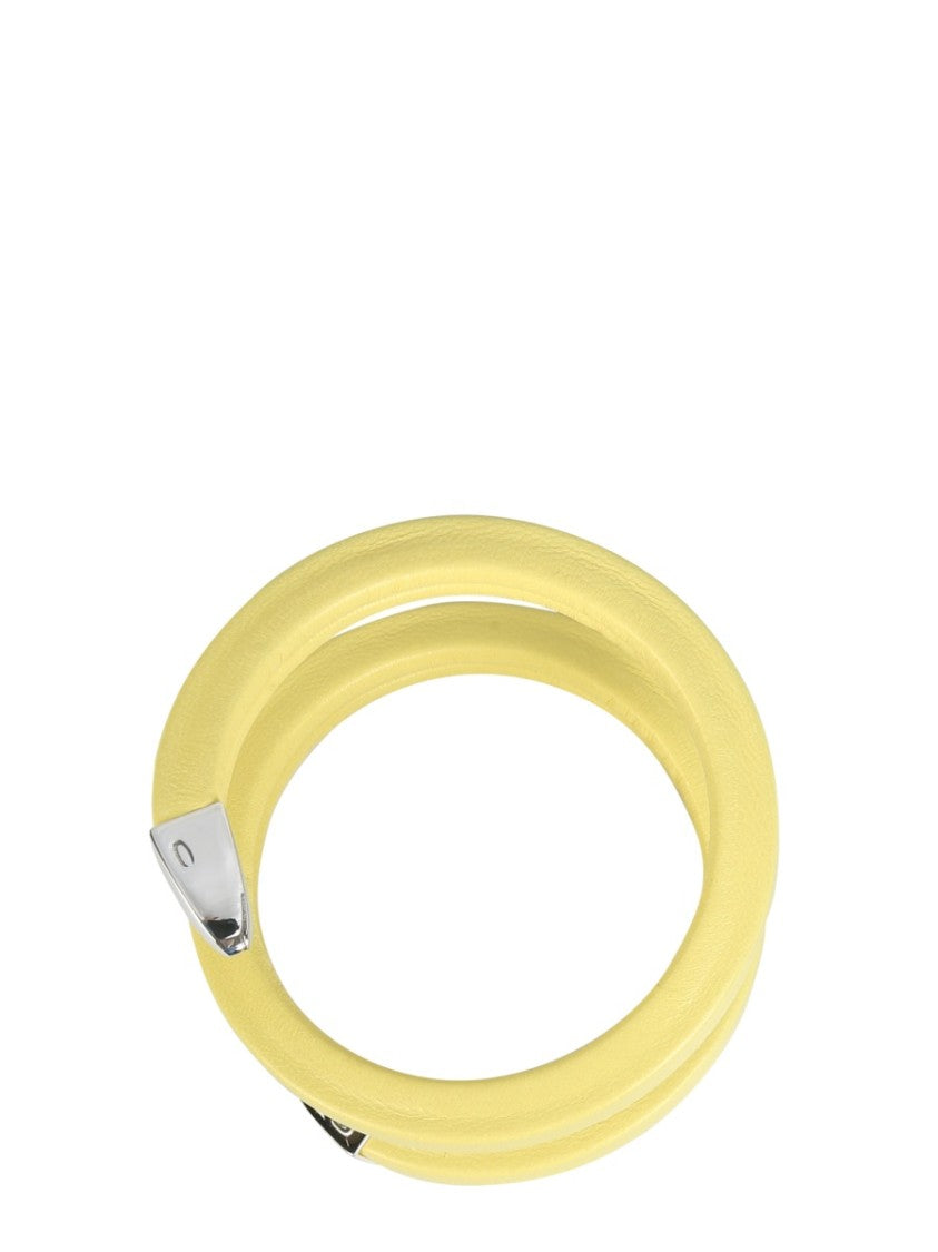 Bottega Veneta Spiral Design Sterling Silver Bracelet With Modern Twist