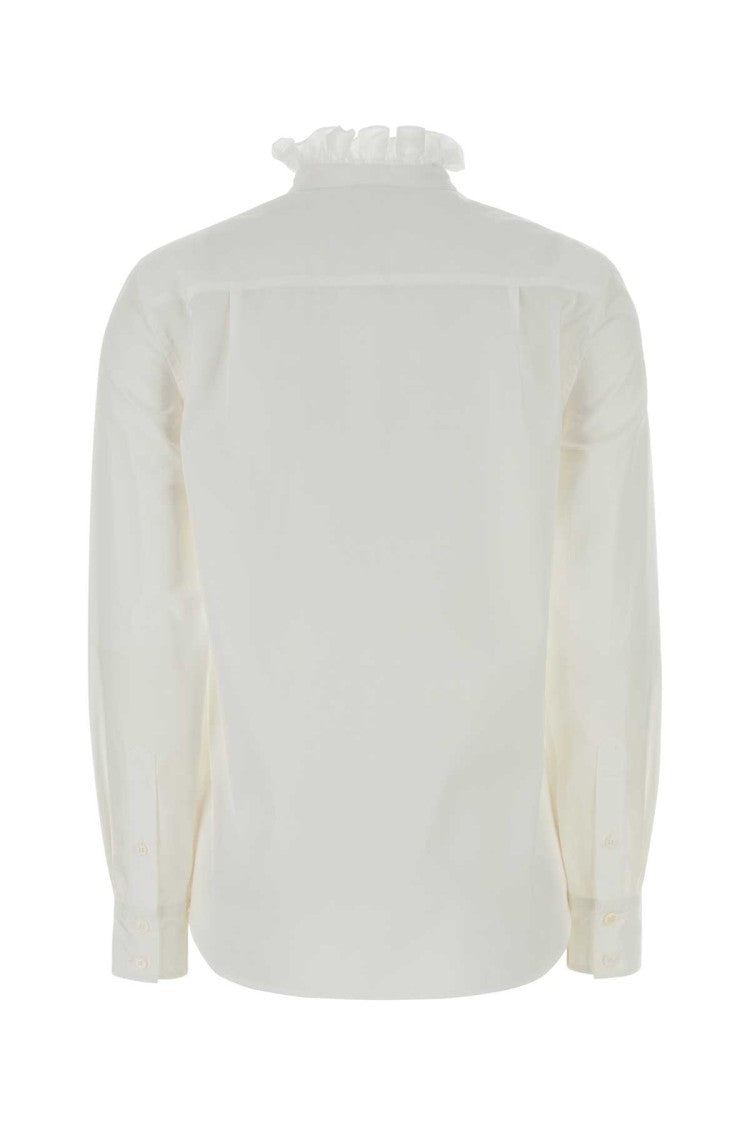 Alexander Mcqueen White Poplin Shirt