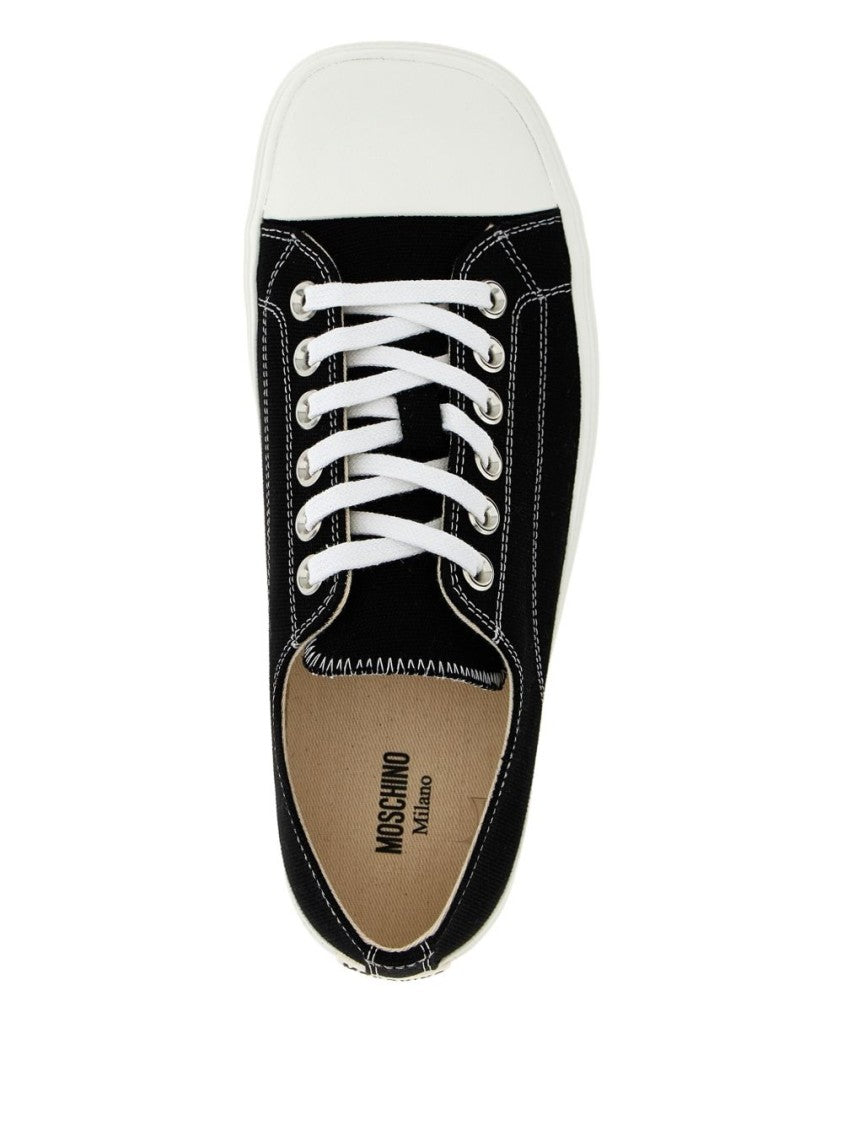 Moschino Low-Top Sneakers With Contrasting White Accents