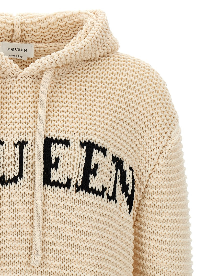 Mcqueen Inlaid Logo Hoodie