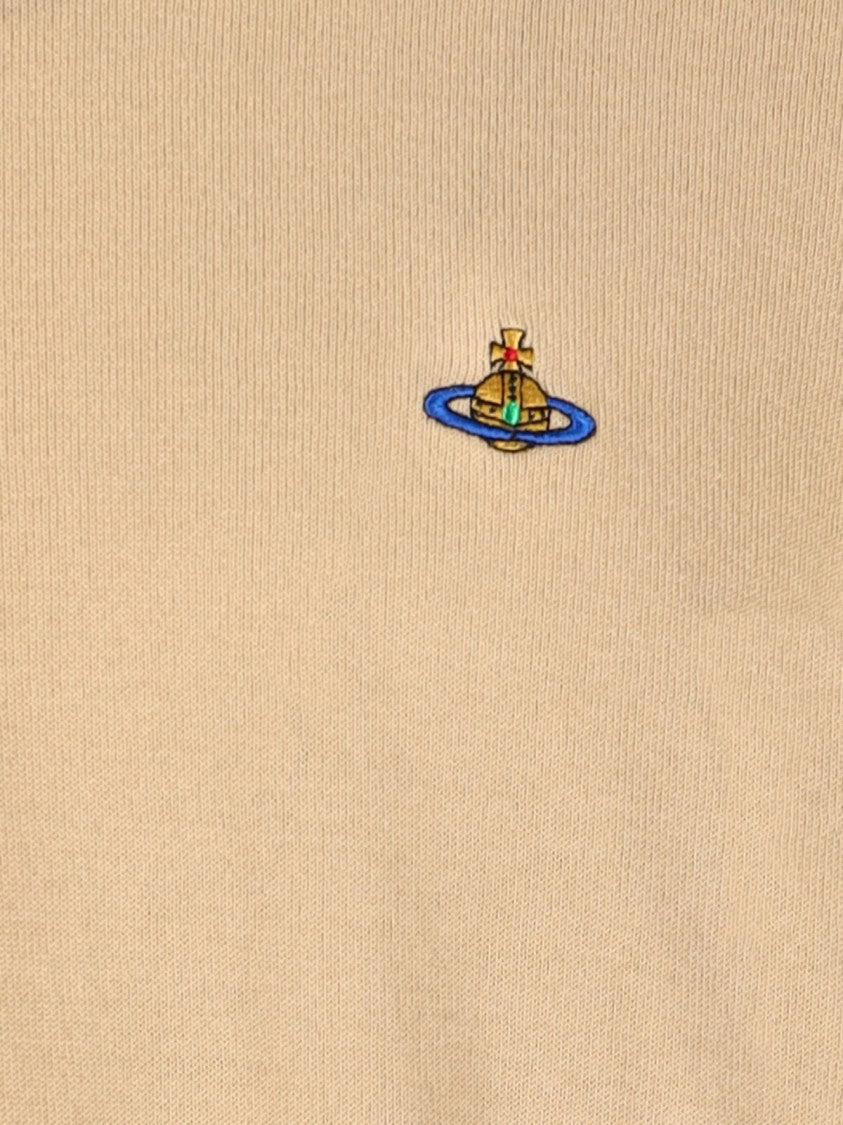 Vivienne Westwood Beige Alex Crew Neck Cotton Sweater