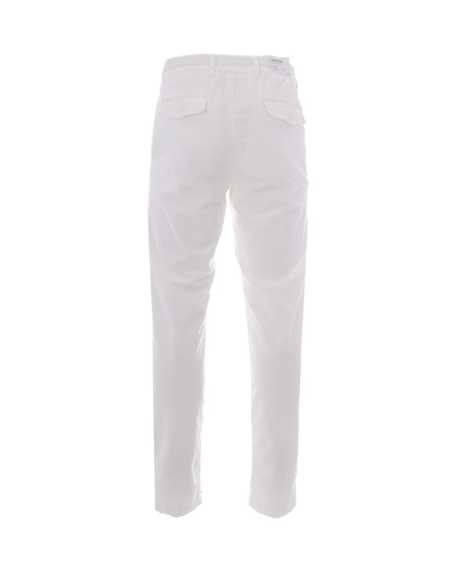 Eleventy Ribbed Velvet Joggers With Adjustable Waistband