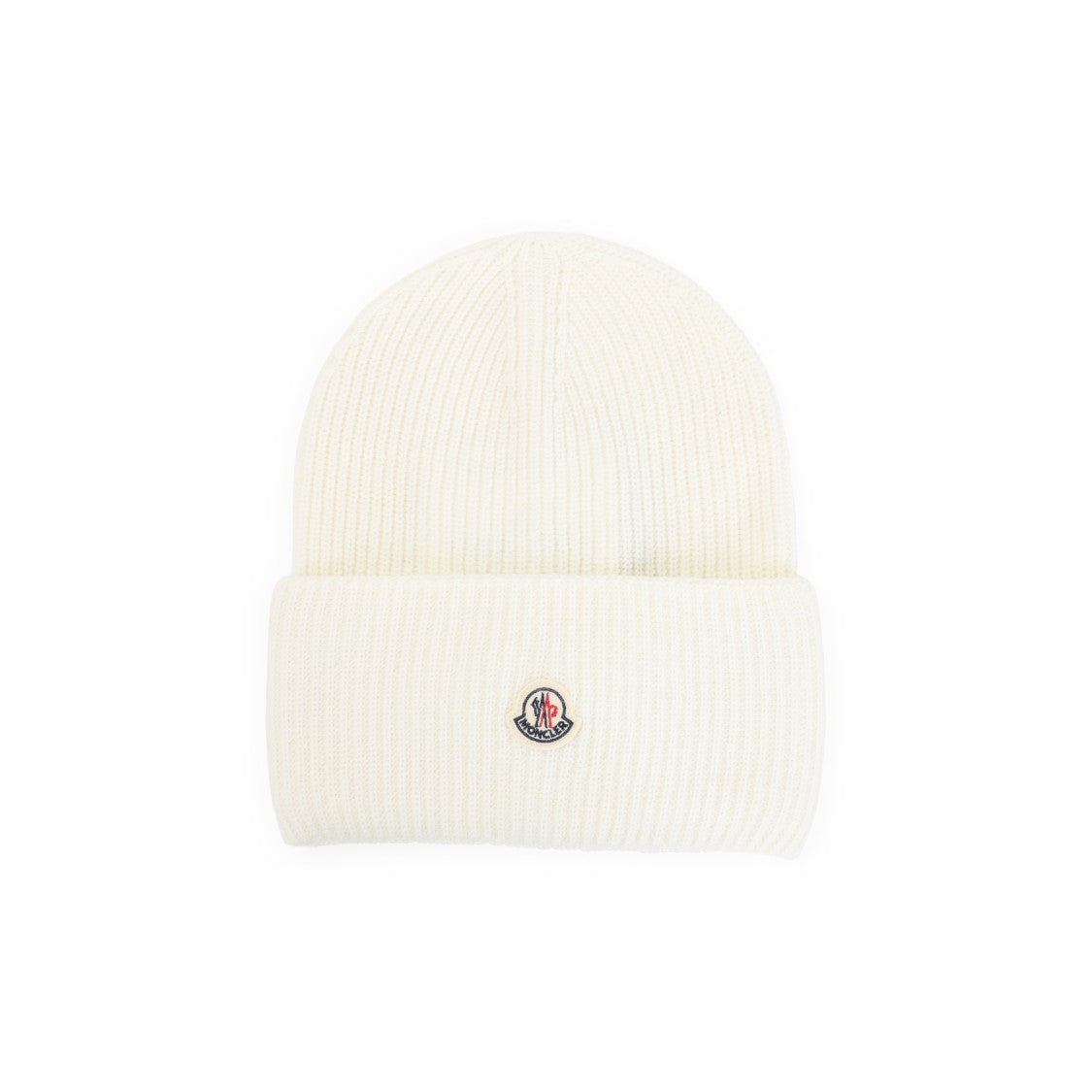 Moncler White Virgin Wool Hat