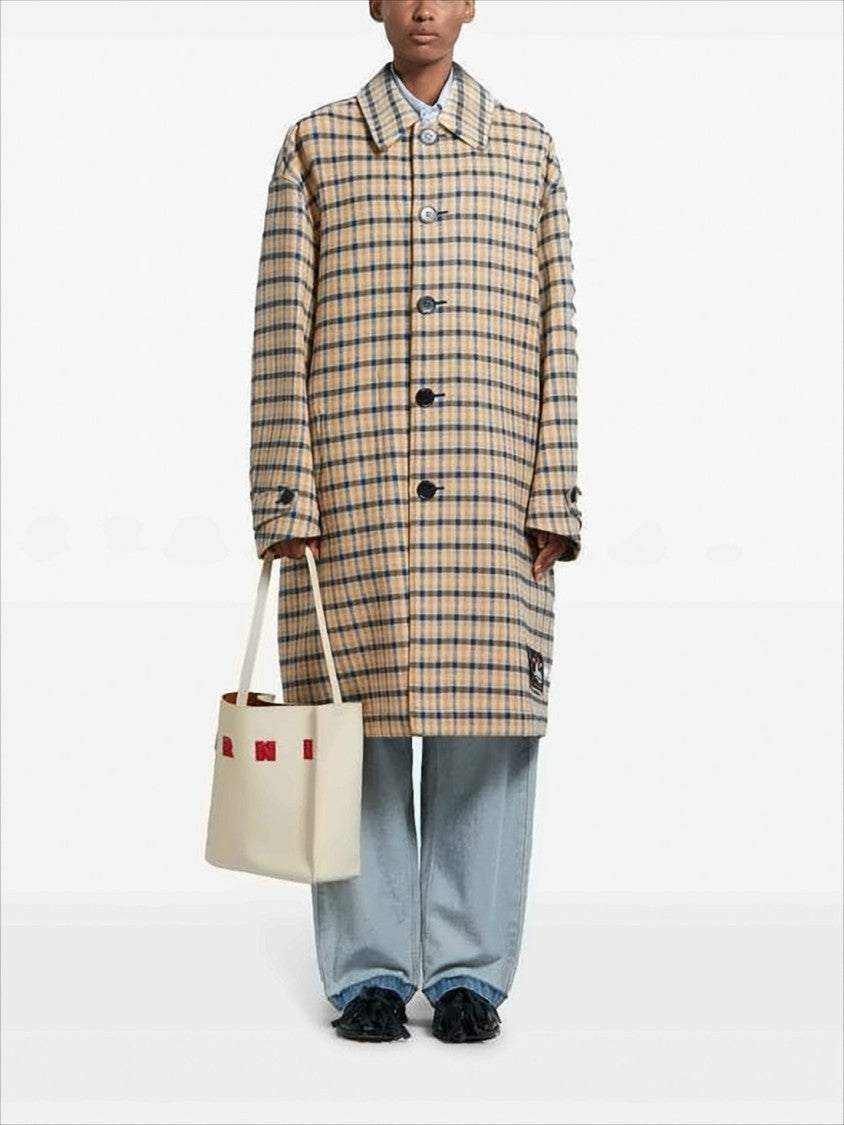Marni Rectangular Calf Leather Shoulder Bag