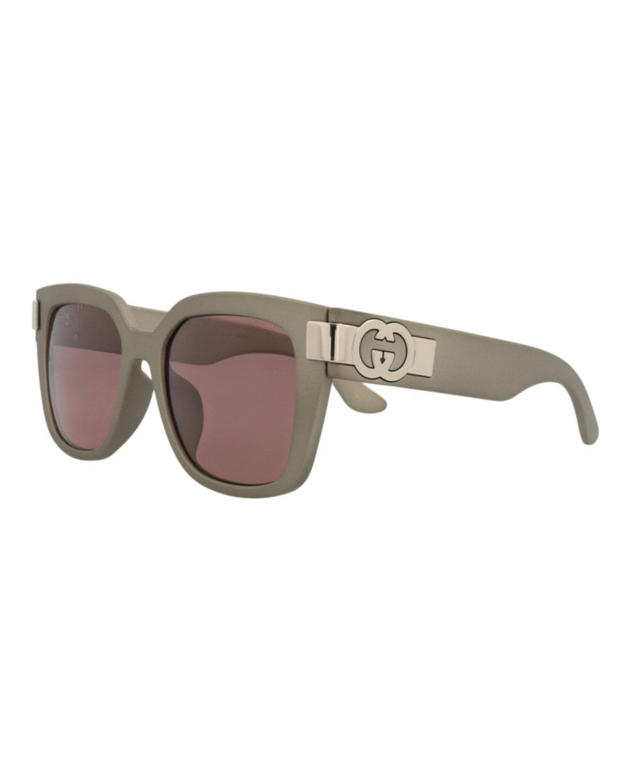 Gucci Square-Frame Injection Sunglasses