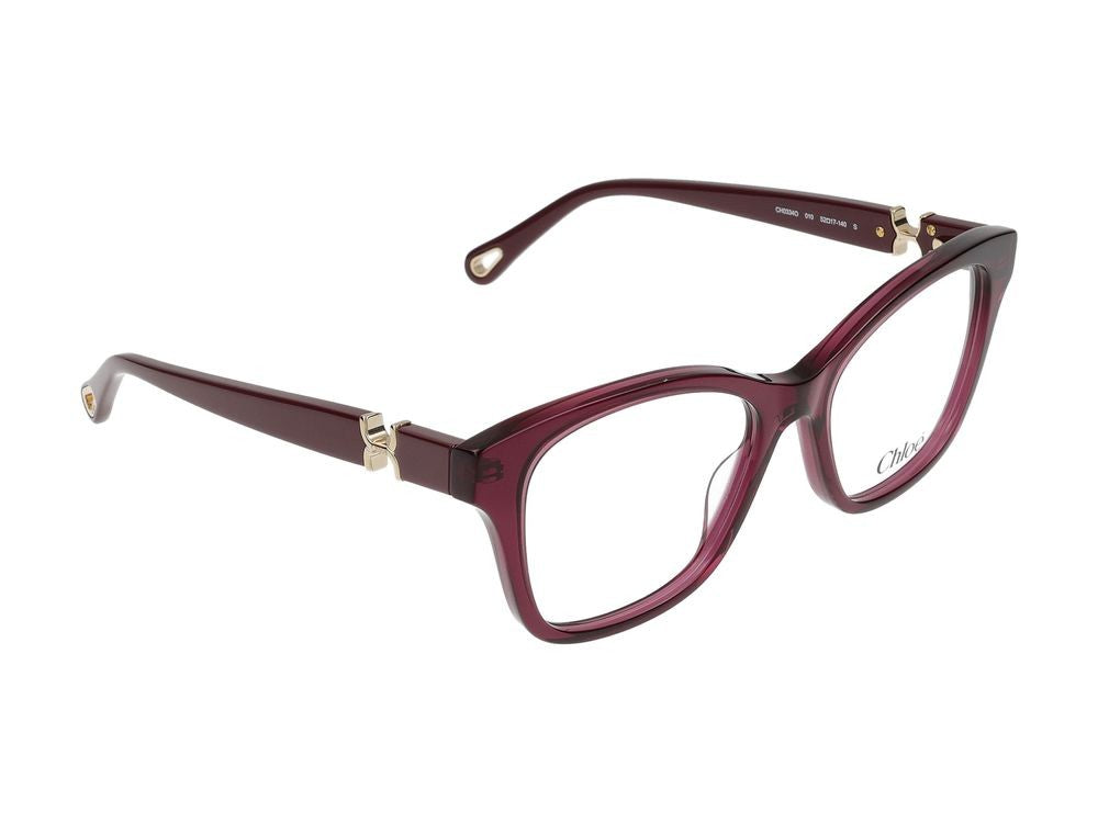 Chloé Eyeglasses Ch0334o 010 Burgundy Red Transpar 52/17/140