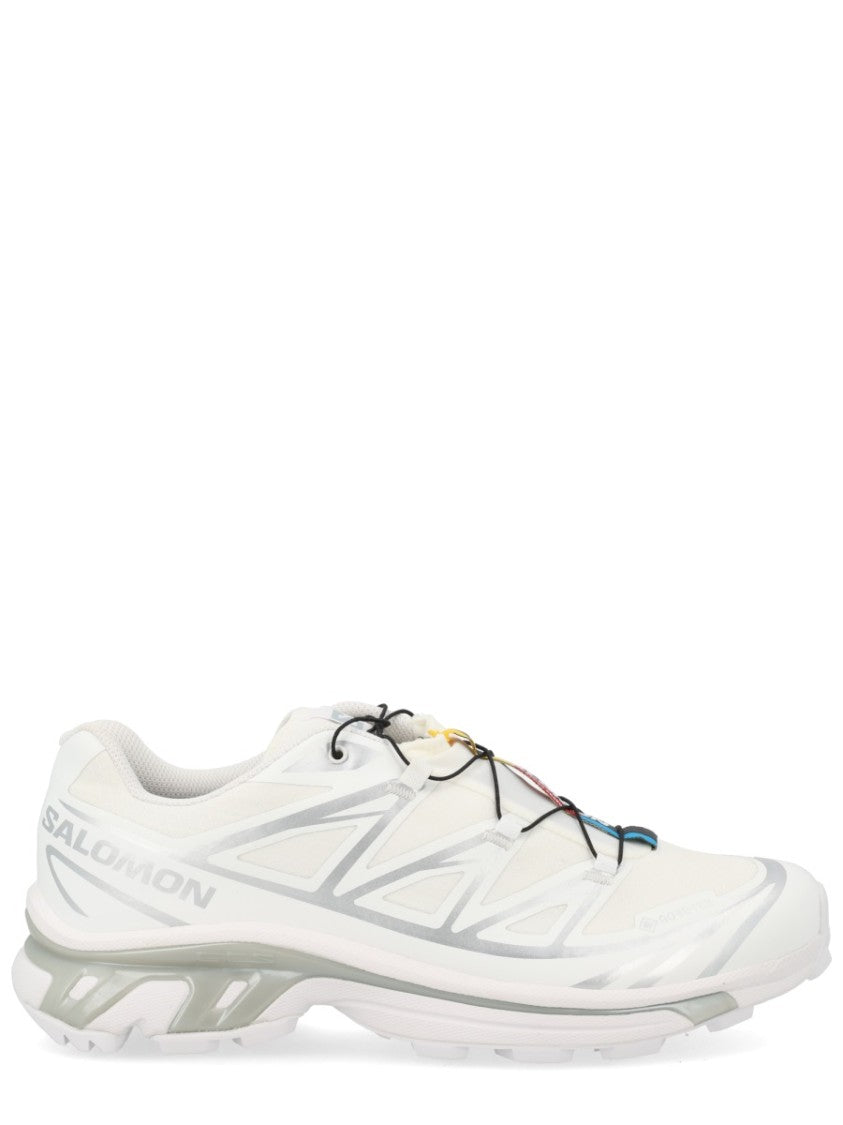 Salomon White Xt-6 Gtx Colorful Tabs Textile Sneakers